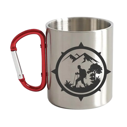 Compass Carabiner Mug 12oz